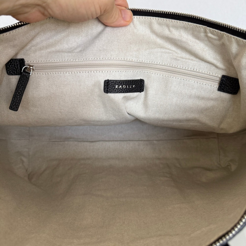 Radley London Lynton Close Black Leather Ziptop Tote Bag NEW 111274 - Picture 12 of 16